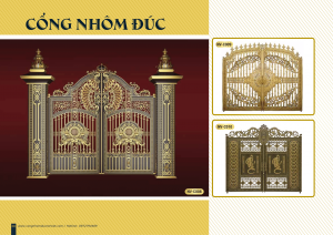 Cổng nhôm đúc mẫu C-085