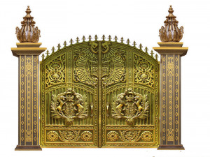 Cổng nhôm đúc mẫu C-142