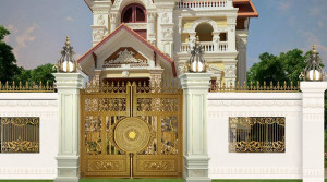 Cổng nhôm đúc mẫu C-153