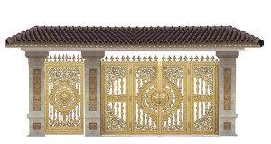 Cổng nhôm đúc mẫu C-098