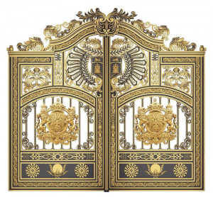 Cổng nhôm đúc mẫu C-093