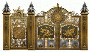 Cổng nhôm đúc mẫu C-119