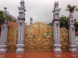 Cổng nhôm đúc mẫu C-100