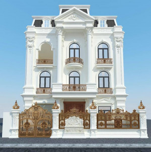 Cổng nhôm đúc mẫu C-181