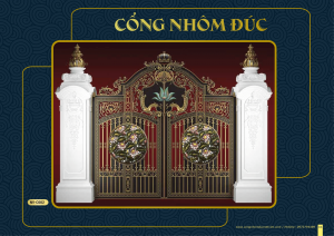 Cổng nhôm đúc mẫu C-086