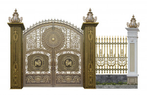 Cổng nhôm đúc mẫu C-158