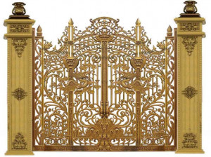 Cổng nhôm đúc mẫu C-122
