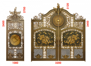 Cổng nhôm đúc mẫu C-143