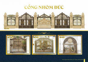 Cổng nhôm đúc mẫu C-089